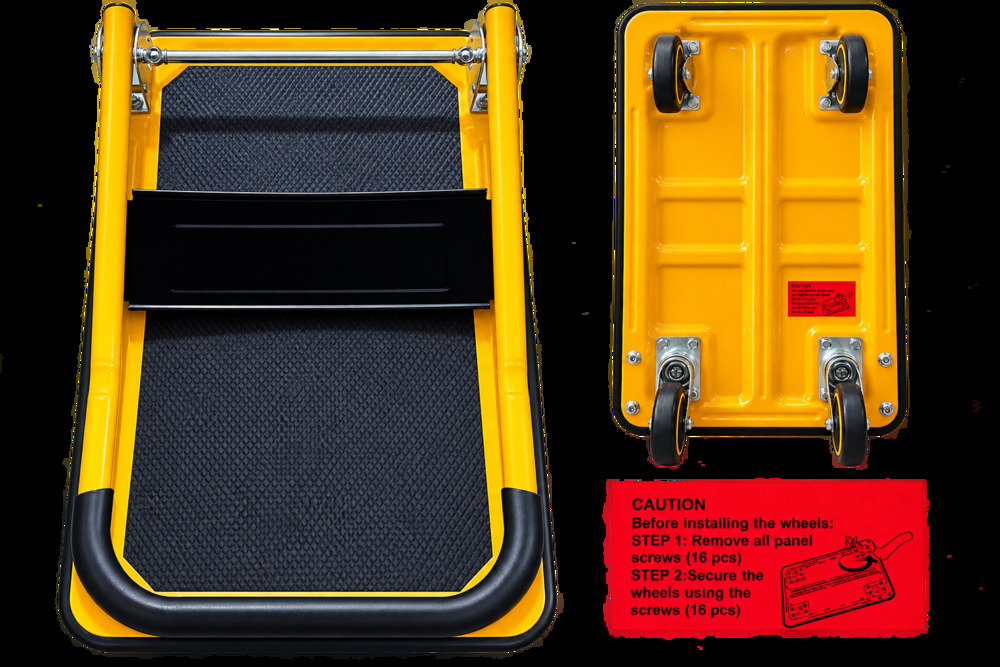 Runesay Heavy Duty Foldable 35.4 in. Serving Tray Moving Platform Hand Truck in